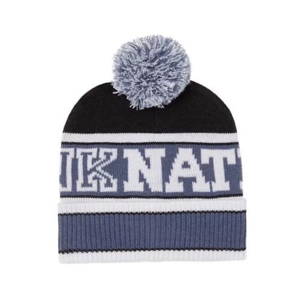 Victoria's Secret PINK Pom Pom Beanie (PINK Nation Blue)